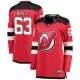 Naisten New Jersey Devils Jesper Bratt 63 Pelipaita Punainen Breakaway Koti