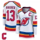 Naisten New Jersey Devils Nico Hischier 13 Pelipaita Captain Patch Special Edition 2.0 Valkoinen Breakaway Vaihtoehtoinen