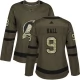 Naisten New Jersey Devils Taylor Hall 9 Pelipaita Camo Green Authentic