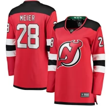 Naisten New Jersey Devils Timo Meier 28 Pelipaita Punainen Breakaway Koti