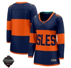 Naisten New York Islanders Blank Pelipaita 2024 Stadium Series Patch Navy Breakaway Vaihtoehtoinen