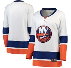 Naisten New York Islanders Blank Pelipaita Valkoinen Breakaway Vieras