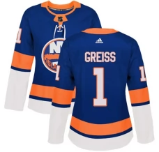 Naisten New York Islanders Thomas Greiss 1 Pelipaita Sininen Authentic