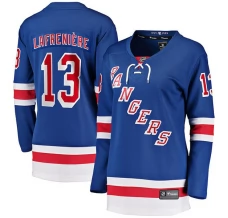 Naisten New York Rangers Alexis Lafrenière 13 Pelipaita Sininen Breakaway Koti