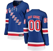 Naisten New York Rangers Custom Pelipaita Sininen Breakaway Koti