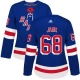 Naisten New York Rangers Jaromir Jagr 68 Pelipaita Sininen Authentic