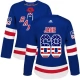 Naisten New York Rangers Jaromir Jagr 68 Pelipaita USA Flag Fashion Sininen Authentic