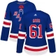 Naisten New York Rangers Rick Nash 61 Pelipaita Sininen Authentic