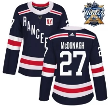 Naisten New York Rangers Ryan McDonagh 27 Pelipaita 2018 Winter Classic Patch Navy Authentic