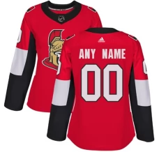 Naisten Ottawa Senators Custom Pelipaita Punainen Authentic