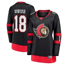 Naisten Ottawa Senators Tim Stützle 18 Pelipaita Musta Breakaway Koti