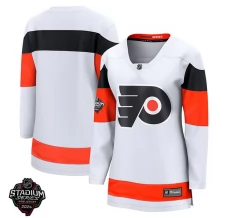 Naisten Philadelphia Flyers Blank Pelipaita 2024 Stadium Series Patch Valkoinen Breakaway Vaihtoehtoinen
