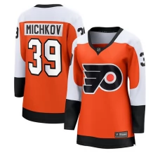 Naisten Philadelphia Flyers Matvei Michkov 39 Pelipaita Poltettu Oranssi Breakaway Koti