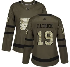 Naisten Philadelphia Flyers Nolan Patrick 19 Pelipaita Camo Green Authentic