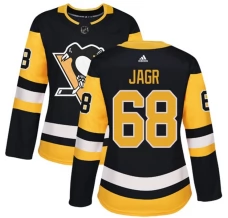 Naisten Pittsburgh Penguins Jaromir Jagr 68 Pelipaita Musta Authentic