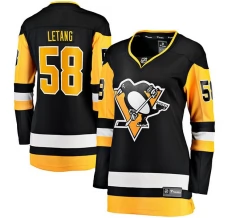 Naisten Pittsburgh Penguins Kris Letang 58 Pelipaita Musta Breakaway Koti