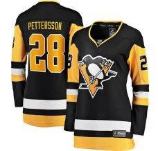 Naisten Pittsburgh Penguins Marcus Pettersson 28 Pelipaita Musta Breakaway Koti