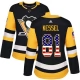 Naisten Pittsburgh Penguins Phil Kessel 81 Pelipaita USA Flag Fashion Musta Authentic