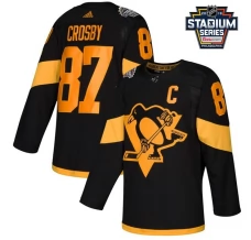 Naisten Pittsburgh Penguins Sidney Crosby 87 Pelipaita 2019 Stadium Series Patch Musta Authentic