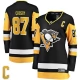 Naisten Pittsburgh Penguins Sidney Crosby 87 Pelipaita Captain Patch Musta Breakaway Koti