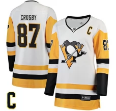 Naisten Pittsburgh Penguins Sidney Crosby 87 Pelipaita Captain Patch Valkoinen Premier Breakaway Vieras