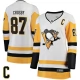 Naisten Pittsburgh Penguins Sidney Crosby 87 Pelipaita Captain Patch Valkoinen Premier Breakaway Vieras