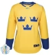 Naisten Ruotsi Blank Pelipaita 2016 World Cup of Hockey Keltainen Authentic