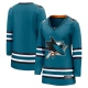Naisten San Jose Sharks Blank Pelipaita Teal Breakaway Koti