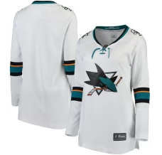 Naisten San Jose Sharks Blank Pelipaita Valkoinen Breakaway Vieras