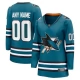 Naisten San Jose Sharks Custom Pelipaita Teal Breakaway Koti