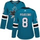 Naisten San Jose Sharks Joe Pavelski 8 Pelipaita Teal Authentic