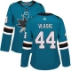 Naisten San Jose Sharks Marc-Edouard Vlasic 44 Pelipaita Teal Authentic