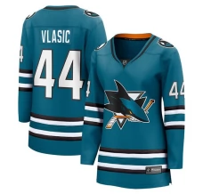 Naisten San Jose Sharks Marc-Edouard Vlasic 44 Pelipaita Teal Breakaway Koti