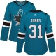 Naisten San Jose Sharks Martin Jones 31 Pelipaita Teal Authentic