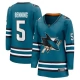 Naisten San Jose Sharks Matt Benning 5 Pelipaita Teal Breakaway Koti