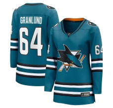 Naisten San Jose Sharks Mikael Granlund 64 Pelipaita Teal Breakaway Koti