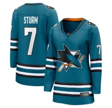 Naisten San Jose Sharks Nico Sturm 7 Pelipaita Teal Breakaway Koti