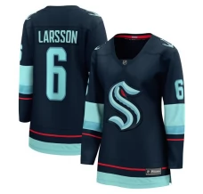 Naisten Seattle Kraken Adam Larsson 6 Pelipaita Sininen Breakaway Koti