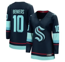 Naisten Seattle Kraken Matty Beniers 10 Pelipaita Sininen Breakaway Koti