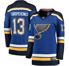 Naisten St. Louis Blues Alexey Toropchenko 13 Pelipaita Sininen Breakaway Koti