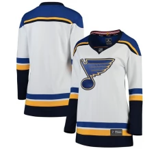 Naisten St. Louis Blues Blank Pelipaita Valkoinen Breakaway Vieras