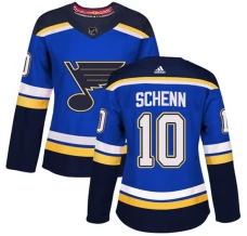 Naisten St. Louis Blues Brayden Schenn 10 Pelipaita Sininen Authentic