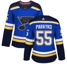 Naisten St. Louis Blues Colton Parayko 55 Pelipaita Sininen Authentic