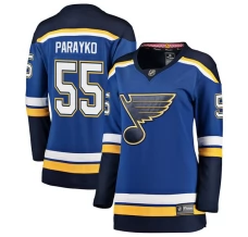 Naisten St. Louis Blues Colton Parayko 55 Pelipaita Sininen Breakaway Koti