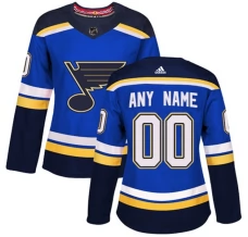 Naisten St. Louis Blues Custom Pelipaita Sininen Authentic