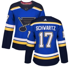 Naisten St. Louis Blues Jaden Schwartz 17 Pelipaita Sininen Authentic