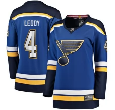 Naisten St. Louis Blues Nick Leddy 4 Pelipaita Sininen Breakaway Koti