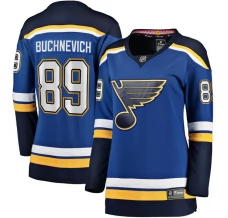 Naisten St. Louis Blues Pavel Buchnevich 89 Pelipaita Sininen Breakaway Koti