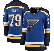 Naisten St. Louis Blues Sammy Blais 79 Pelipaita Sininen Breakaway Koti