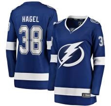 Naisten Tampa Bay Lightning Brandon Hagel 38 Pelipaita Sininen Breakaway Koti